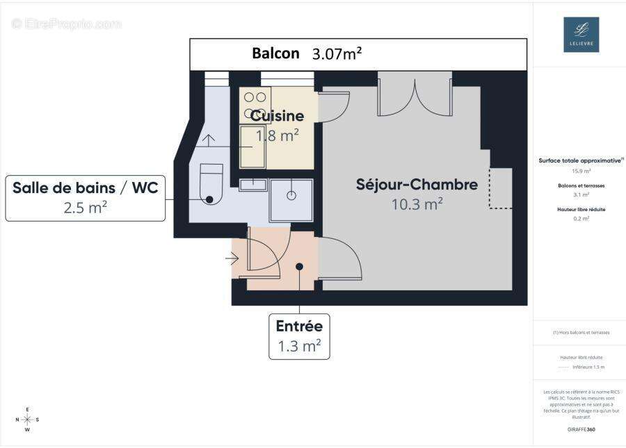 Appartement à PARIS-18E