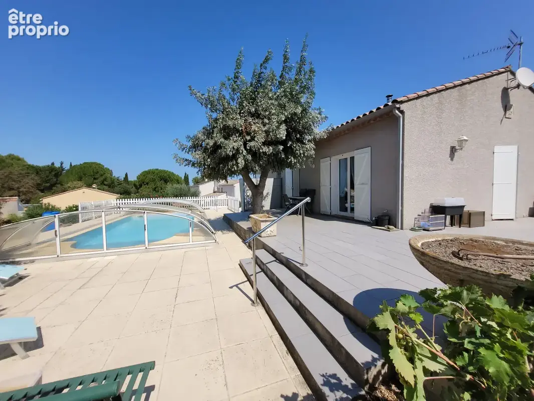 Salles d'Aude Belle Villa T4 de plain pied d'une SH de 100 m2 avec vue dominante sur un terrain de 1155 m2. - photo 2