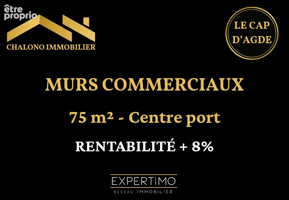 Dept 34 - le cap d’agde. murs commerciaux loués - photo 2