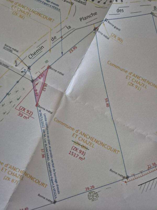 Terrain à ANCHENONCOURT-ET-CHAZEL