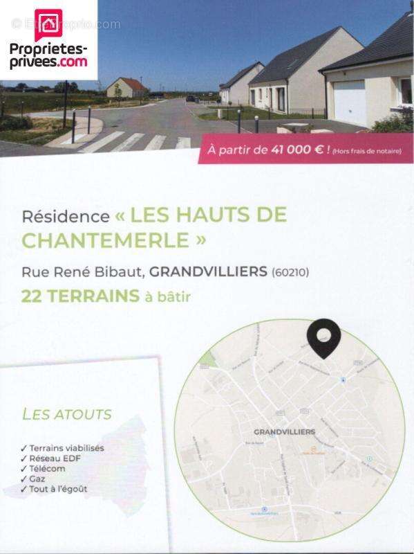 2 Terrains à bâtir Grandvilliers 578 et 555 m2, viabilisés - photo 2