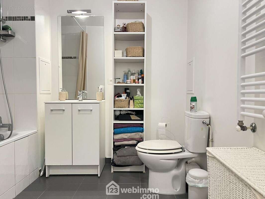 Salle de bains spacieuse, - Appartement à VITRY-SUR-SEINE