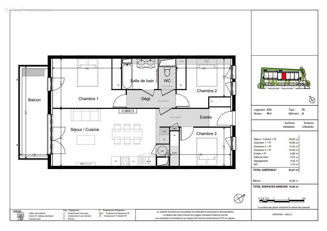 Appartement à MONTRABE