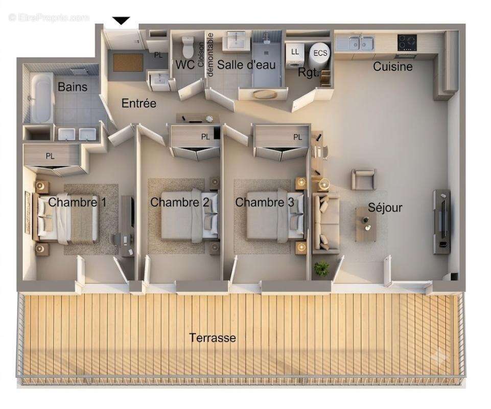 Appartement à VALRAS-PLAGE