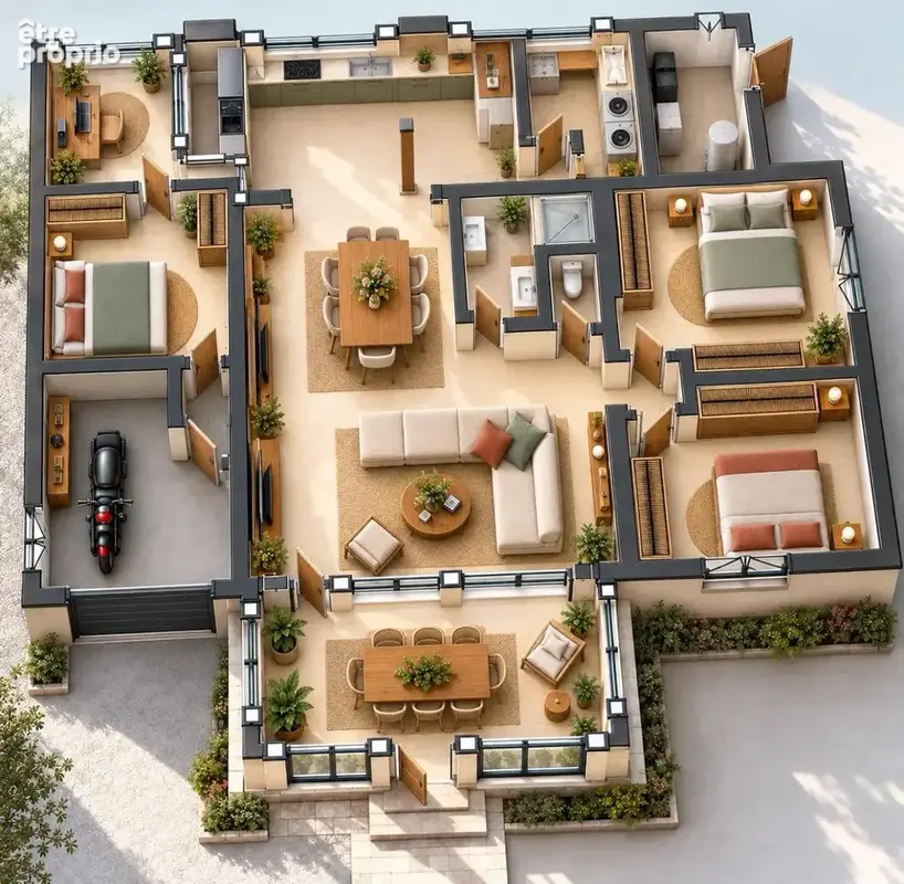 Maison divisé en 2 appartements avec piscine - photo 17