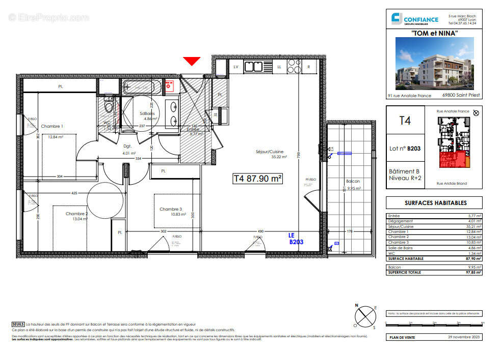 OPPORTUNITÉ À NE PAS LOUPER SUR SAINT PRIEST !!!! 5 appartements  avec terrasse restent encore disponible - photo 6