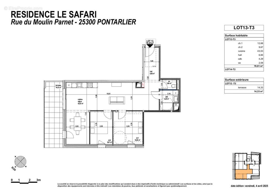 Appartement à PONTARLIER