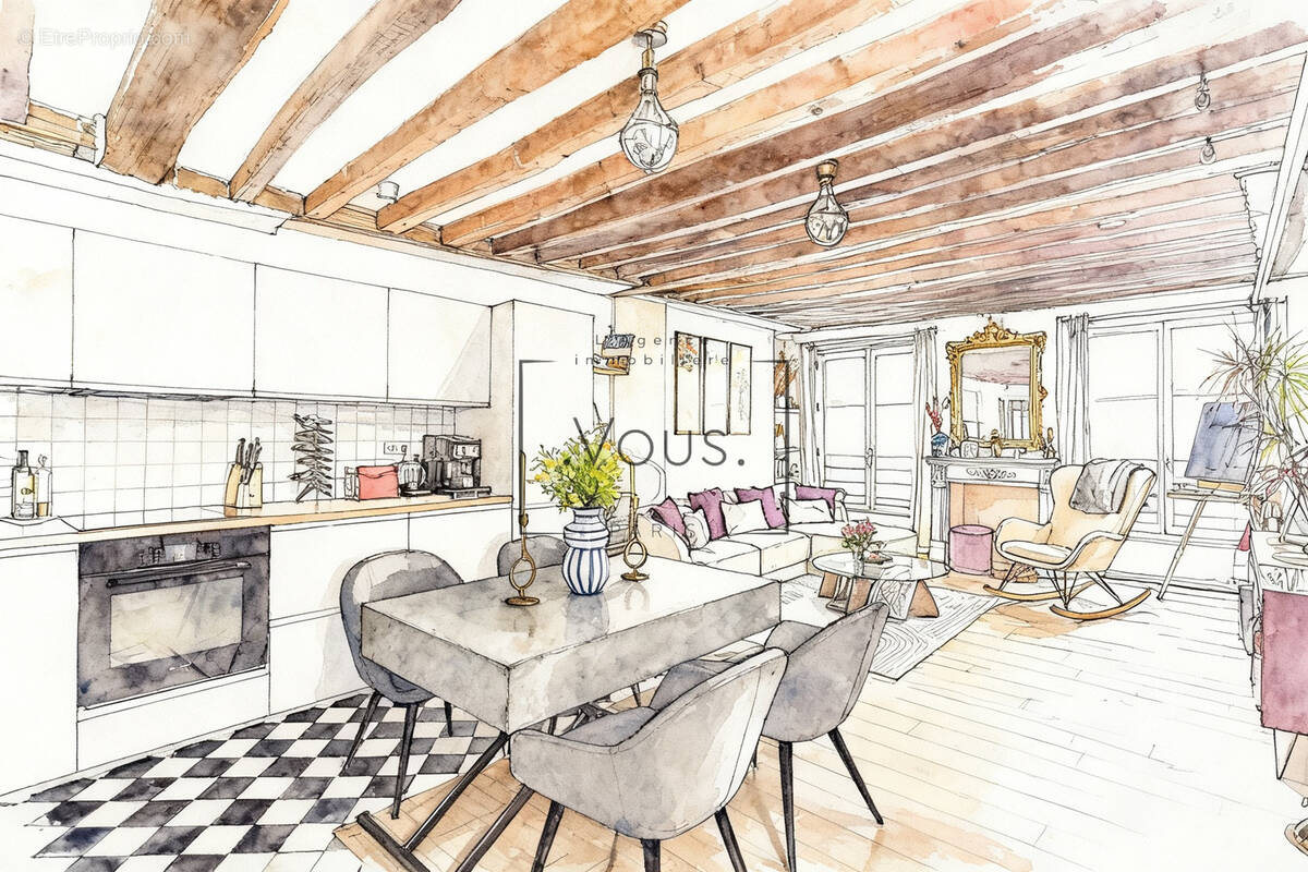 Appartement à PARIS-3E