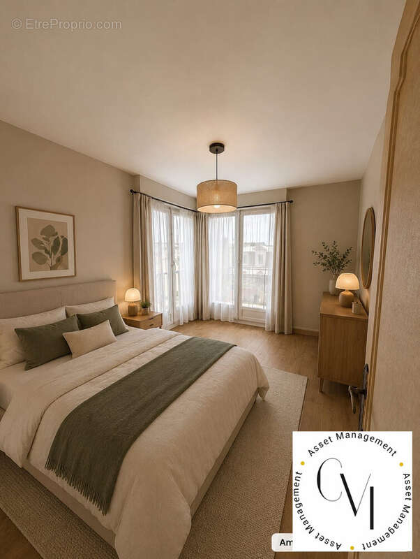Chambre 1 aménagée IA - Appartement à NOGENT-SUR-MARNE