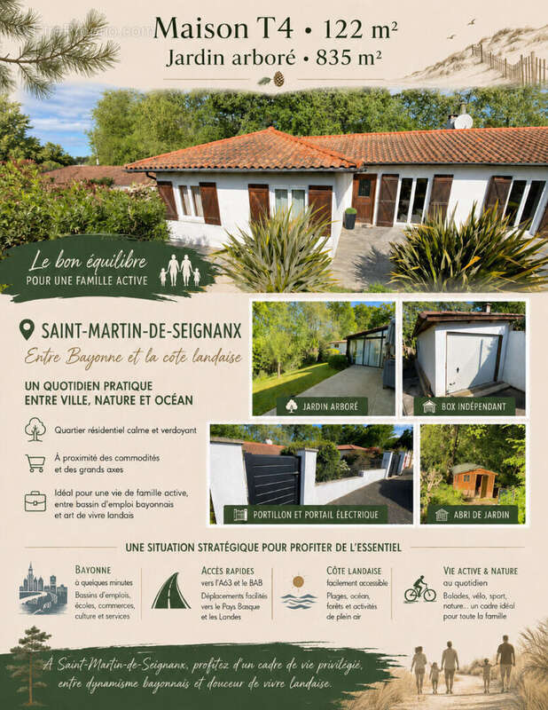 Maison à SAINT-MARTIN-DE-SEIGNANX