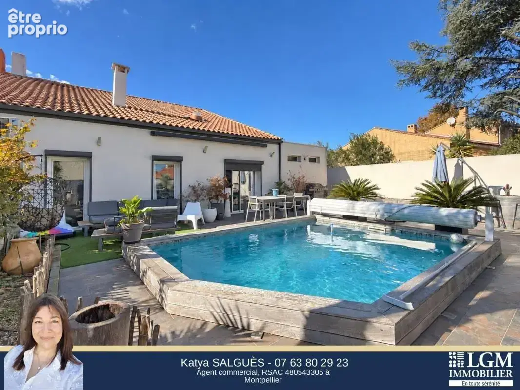 BAILLARGUES – Maison rénovée de 146 m² avec piscine, au calme d’une impasse, sans vis-à-vis - photo 1