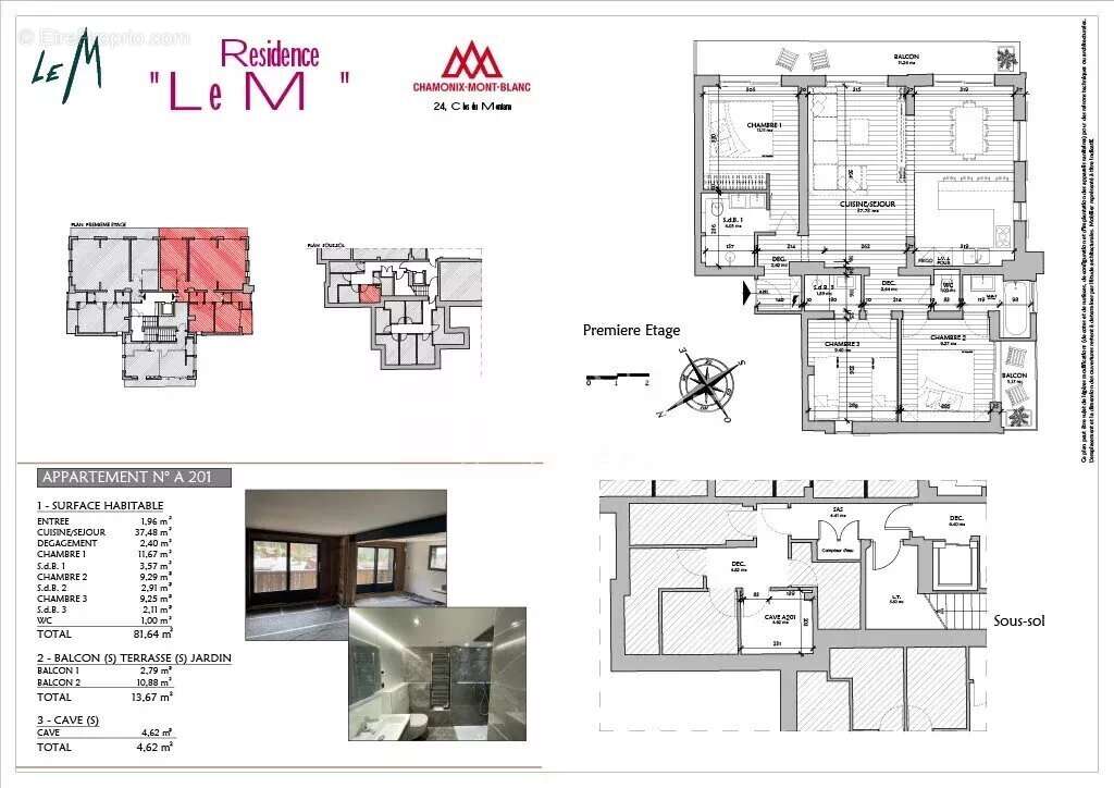 Appartement à CHAMONIX-MONT-BLANC