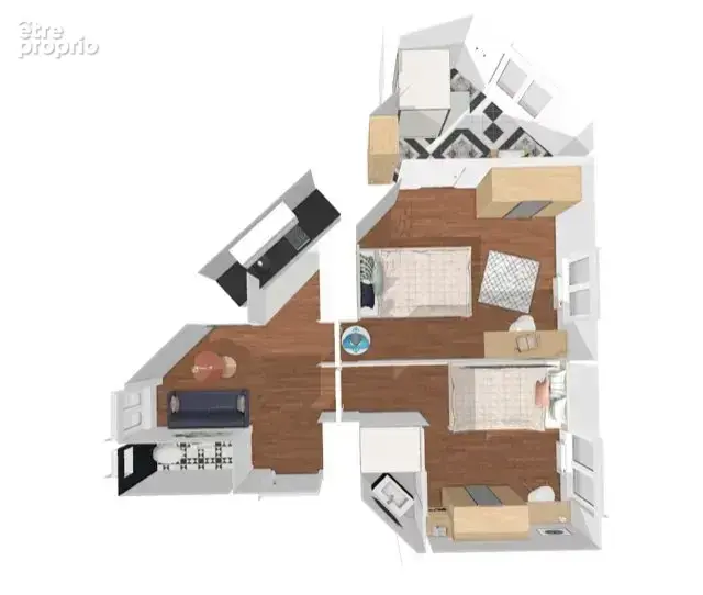 Vendu loué 1680€/mois (bail meublé). - photo 2