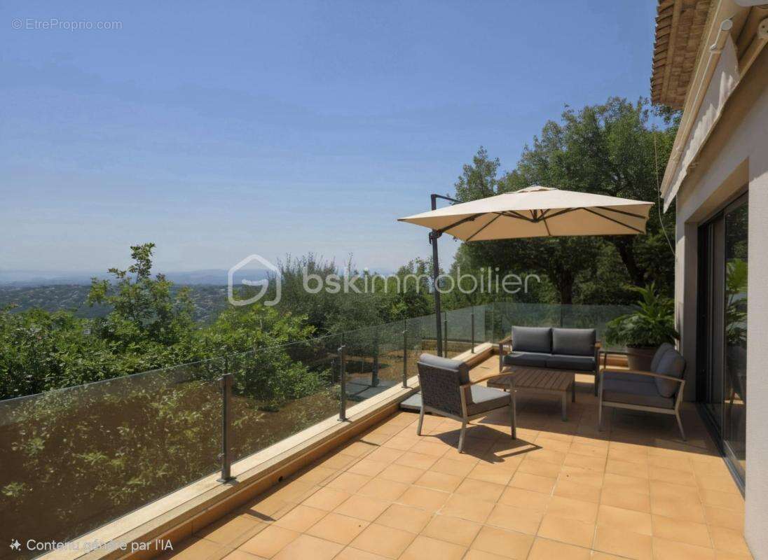 Saint-Jeannet –  propriété avec vue mer panoramique, appartement indépendant et fort potentiel de valorisation - photo 7