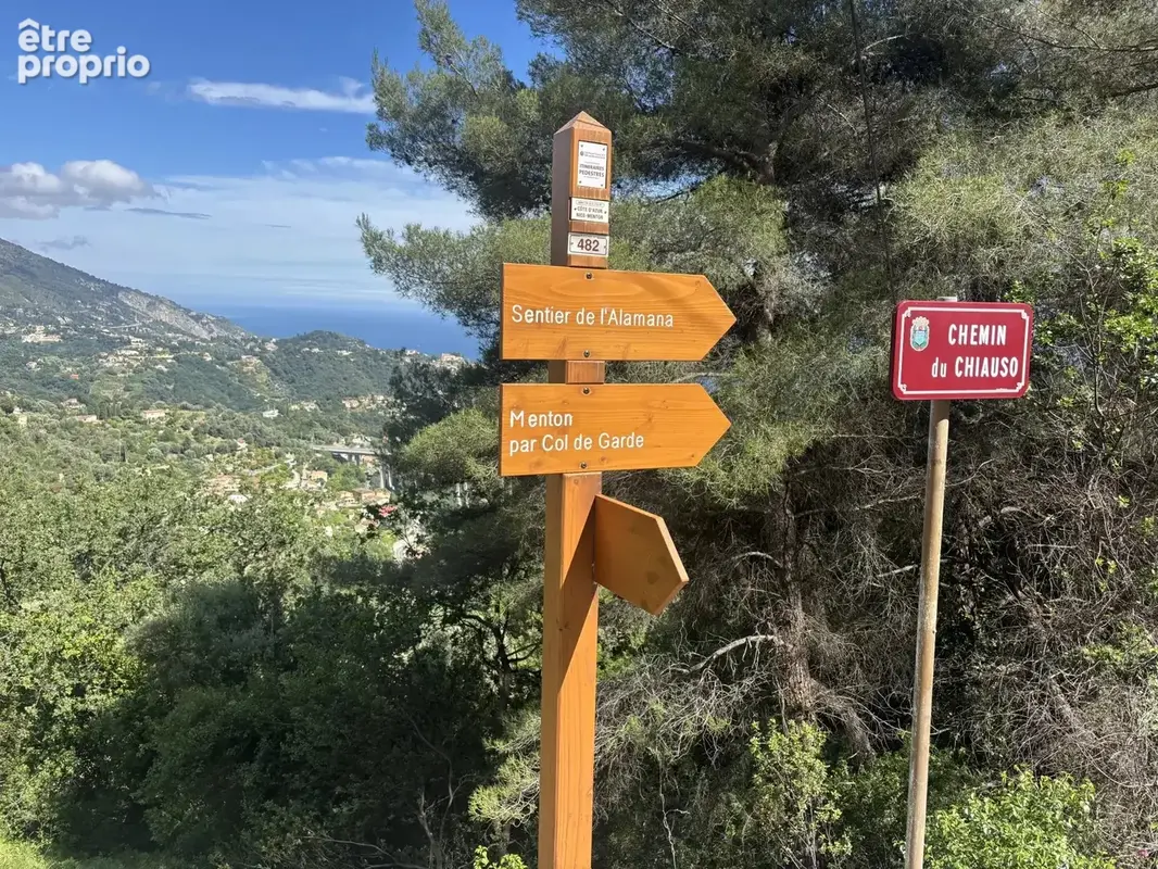 Exclusivité - Rare Terrain de 7798 m2 - Sainte-Agnès - Vue mer - photo 2