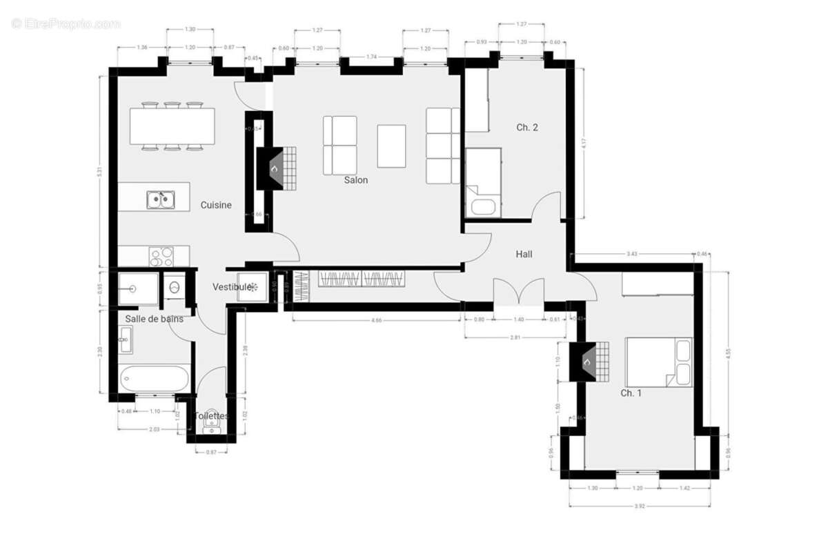 Appartement à PARIS-10E
