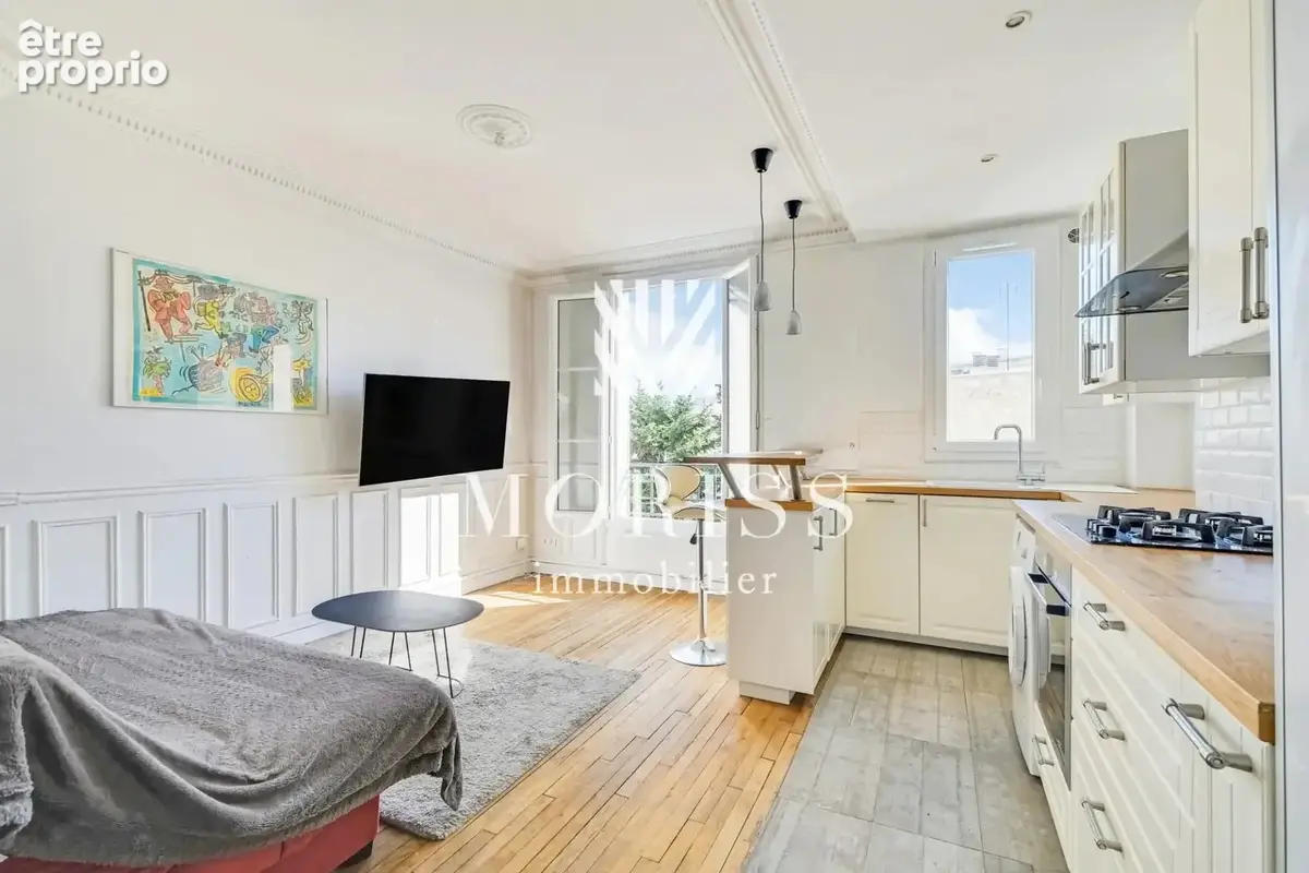 Levallois-perret -  square baudin - appartement 2 pieces 36m2 - photo 3