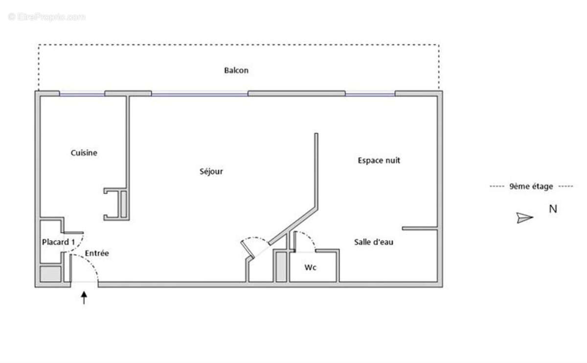 Appartement à PARIS-20E