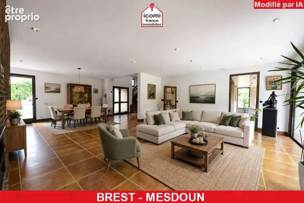 Finistere - brest (29200) - a vendre maison d’architecte de 248 m² – 5 chambres - jardin sans vis-vis de 2300 m² - garage de 41  - photo 2