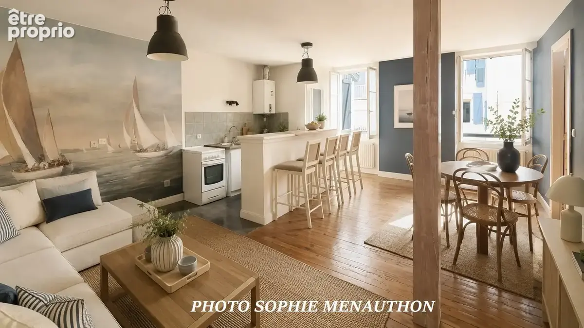 BIARRITZ Centre  Grande Plage à pied  T4 de 97 m²  Dernier étage  Petite copropriété - photo 2