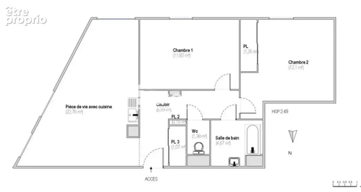 Villeurbanne Salengro - T3 récent (2018) de 62 m² avec terrasse & garage boxé INCLUS – Calme absolu - photo 12