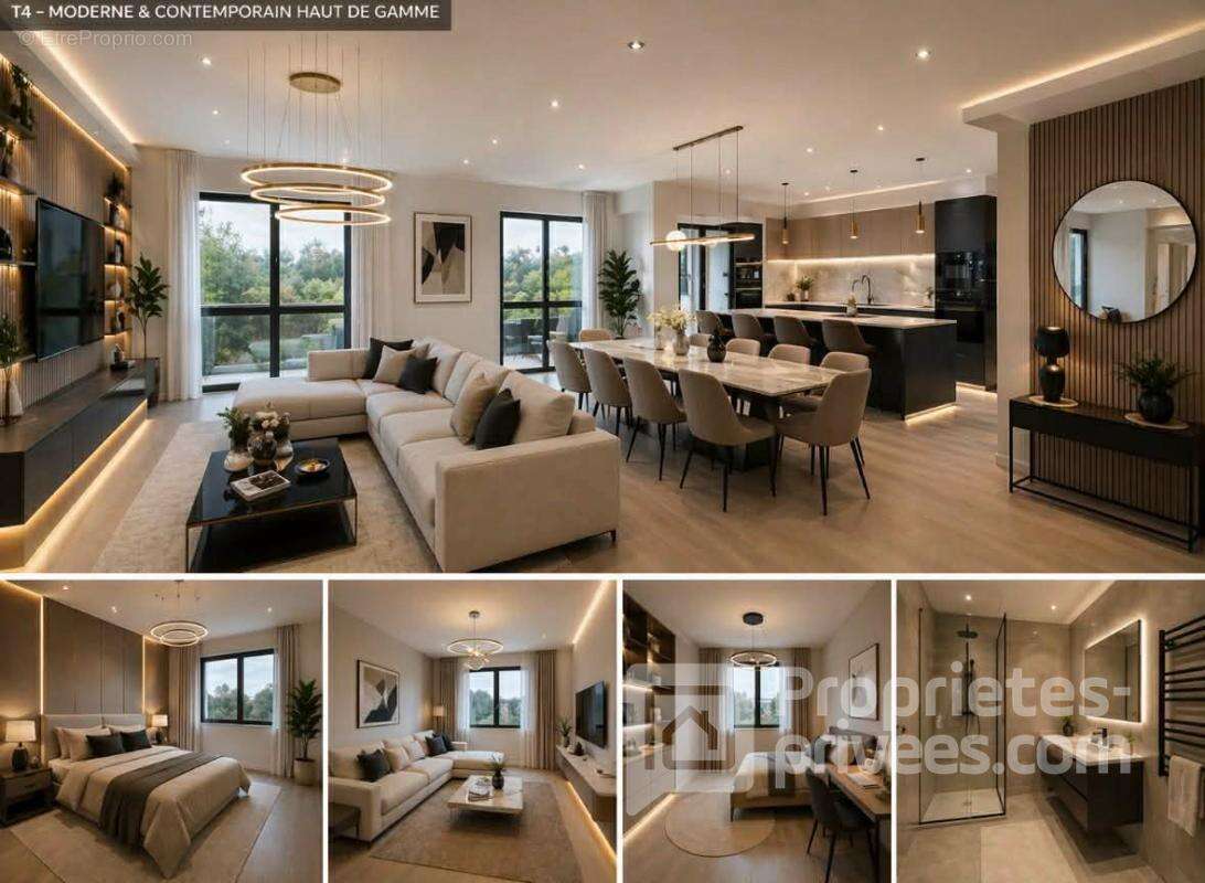 Appartement d'une superficie de 89 m² (modulable) - photo 3