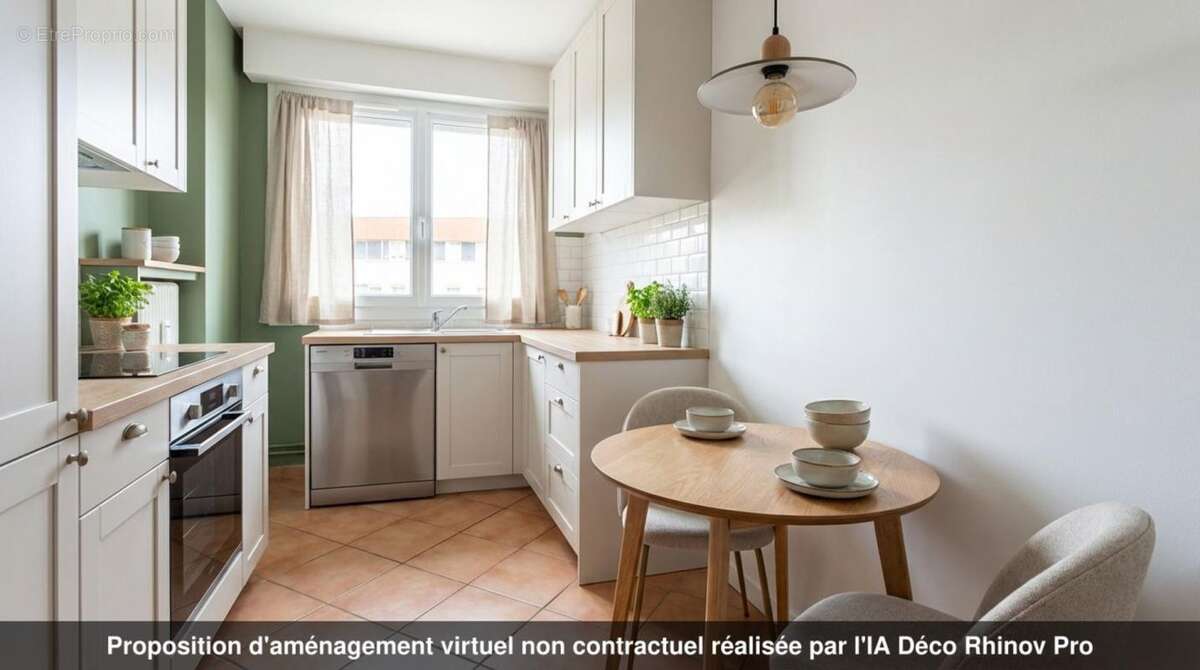 ROUEN RIVE GAUCHE – Appartement lumineux avec balcon, parking et ascenseur, résidence sécurisée Vue avec Panorama - photo 8