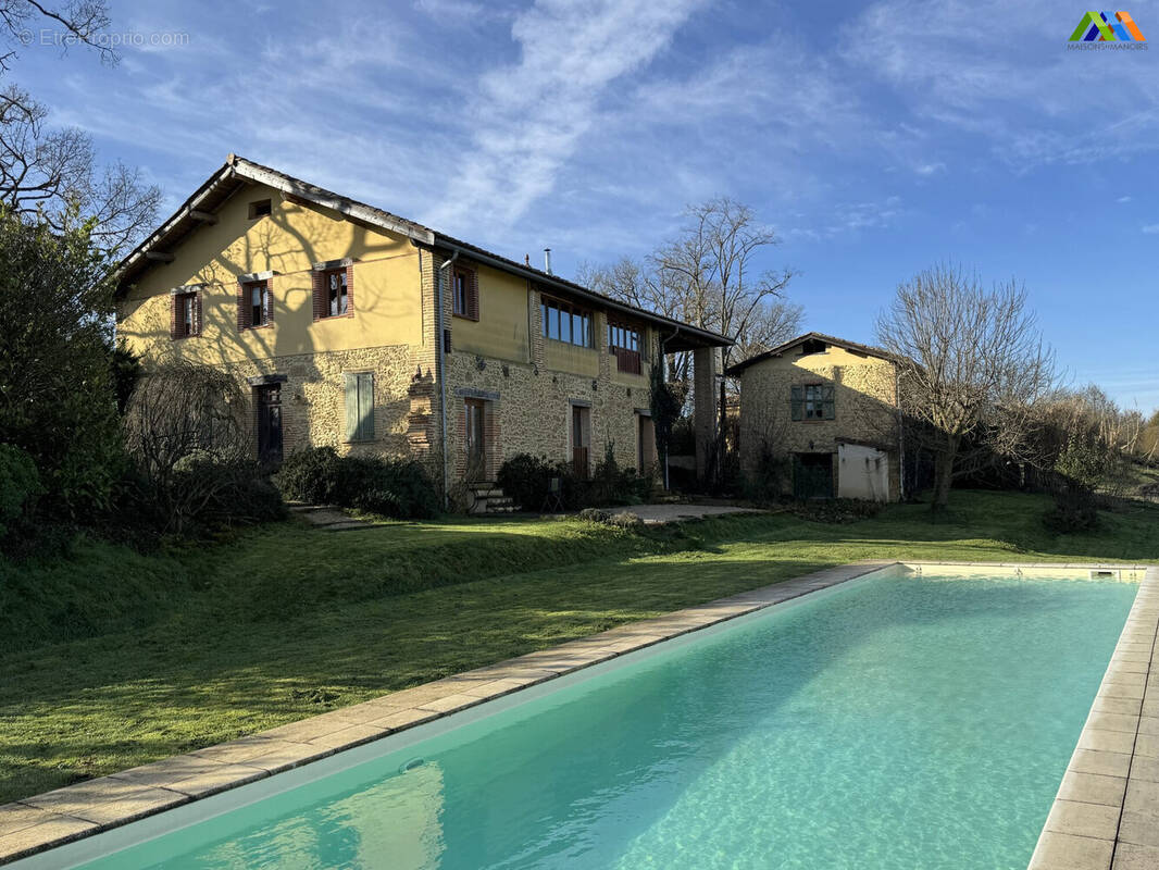Barn Conversion &amp; cottage Mountain view Gite Potential - Maison à L'ISLE-EN-DODON
