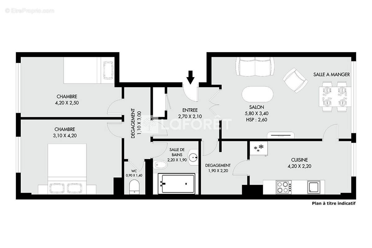 Appartement à PARIS-14E