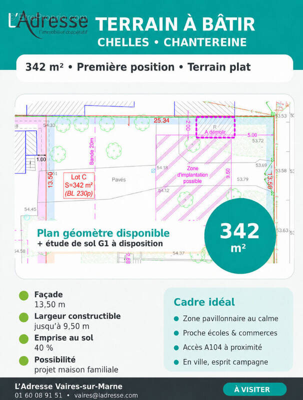 Terrain à CHELLES