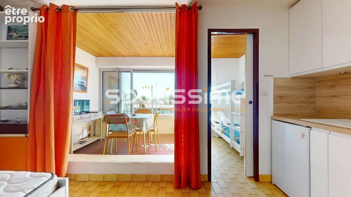 CAP D'AGDE, Falaises - Studio cabine avec loggia et Parking Privé dans résidence sécurisée - photo 3
