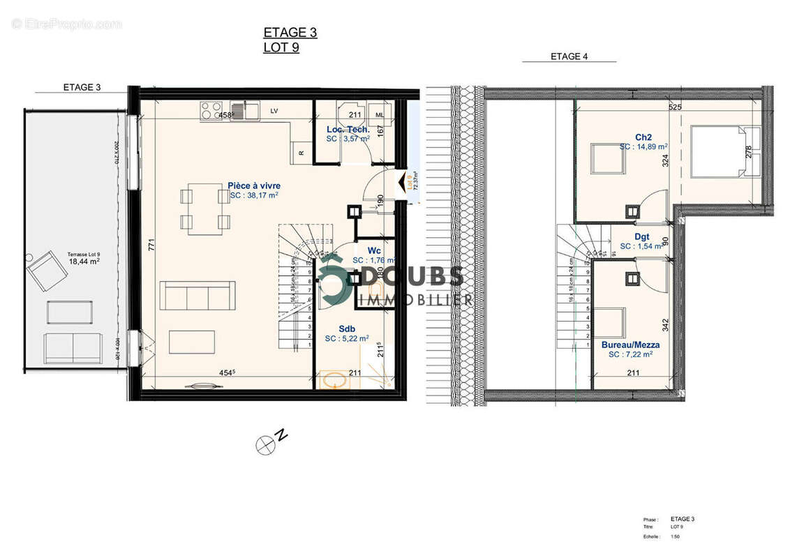 Appartement à ORCHAMPS-VENNES