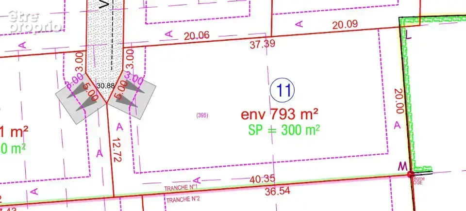 Terrain 793 m² à Mericourt  - photo 2