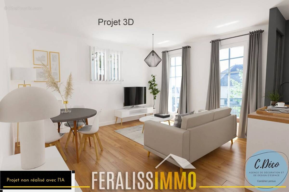 Superbe séjour pour ce F2 à 2 pas de toutes commodités ! - photo 4