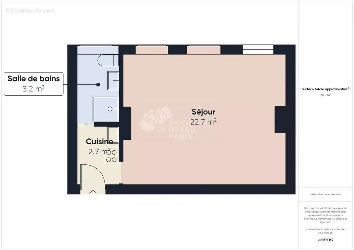 Appartement à PARIS-13E