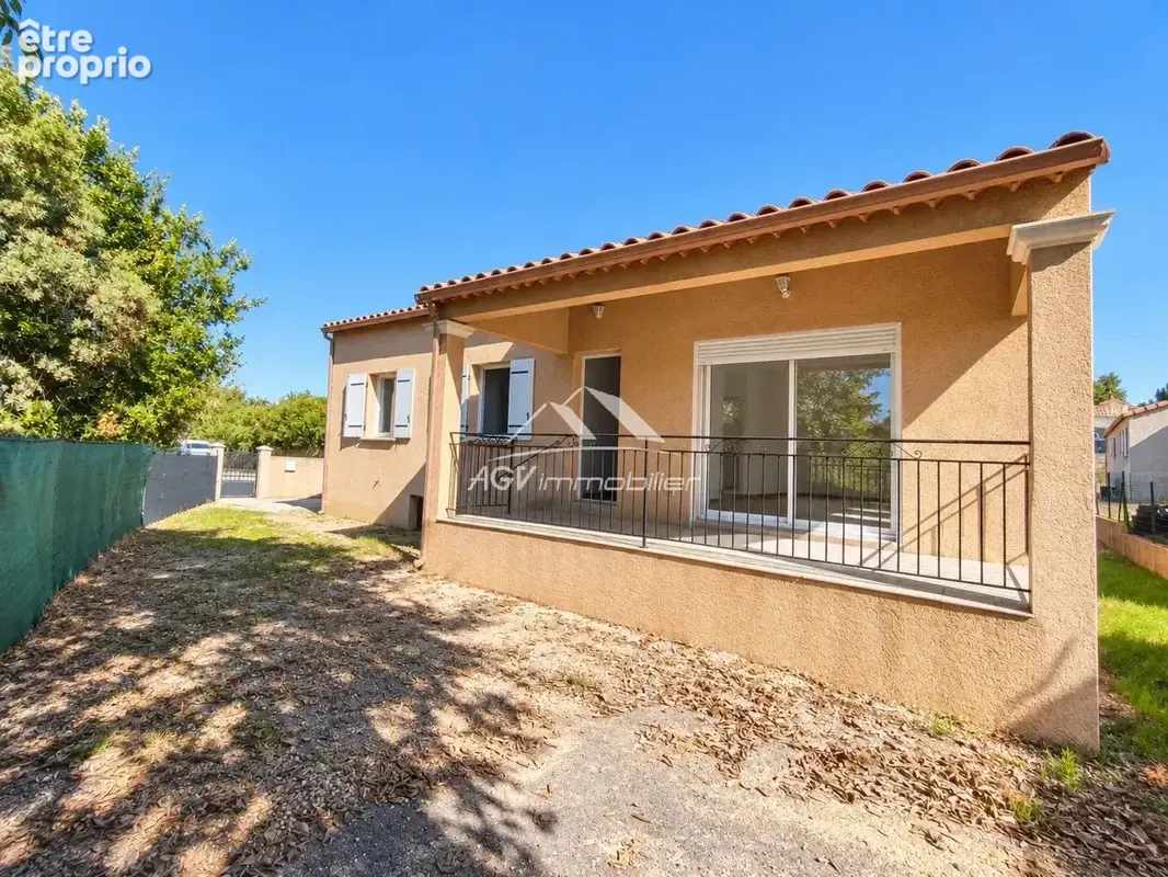 Lézan, maison plain pied, 2 chambres + 1 bureau, terrain clos - photo 1