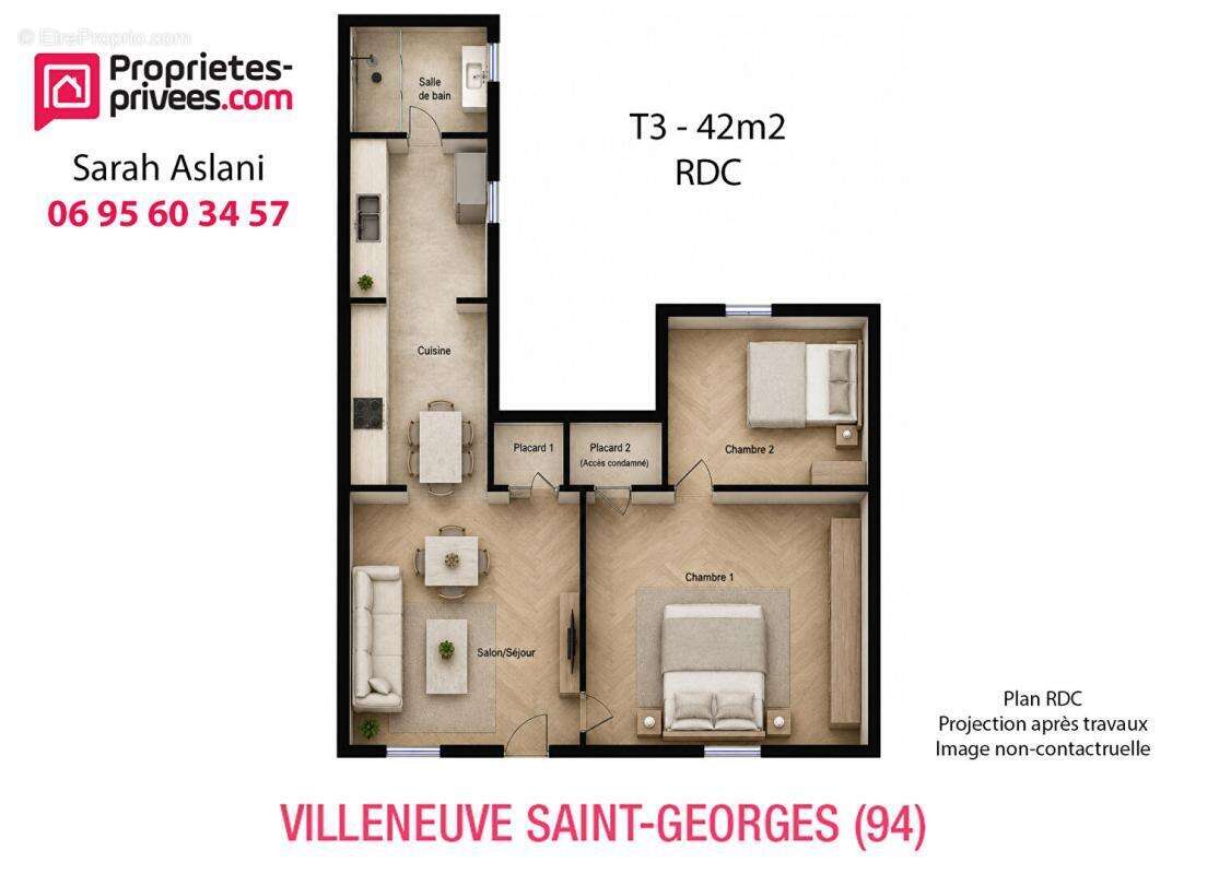 Appartement à VILLENEUVE-SAINT-GEORGES