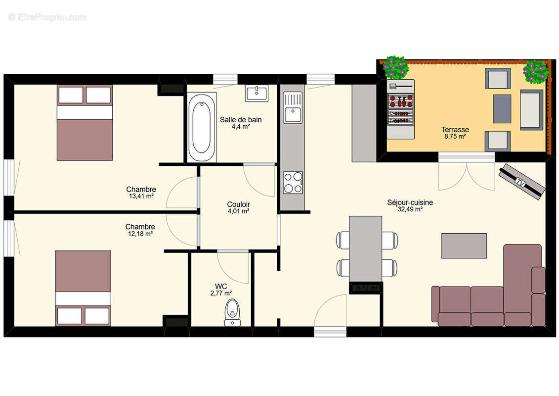 Appartement t3 residence de standing + garage et place de parking - photo 7