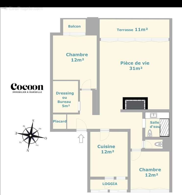 Appartement à MARSEILLE-2E