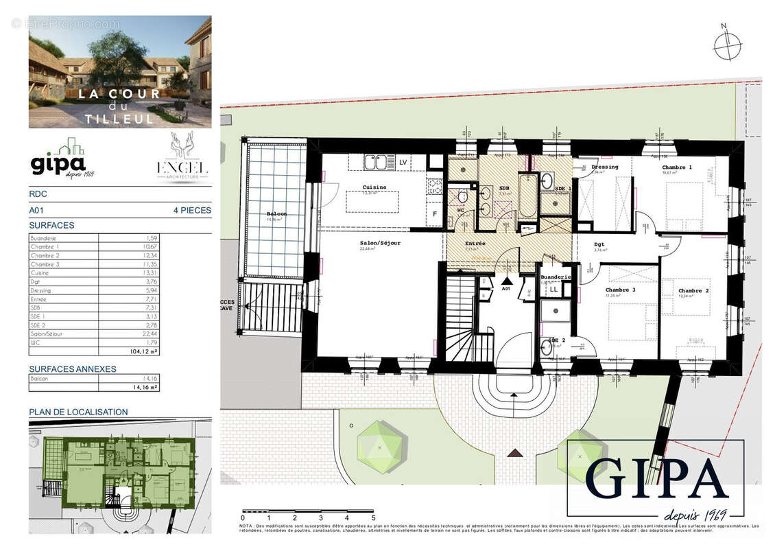 Appartement à NIEDERHAUSBERGEN