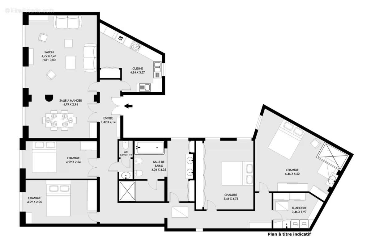 Appartement à PARIS-10E