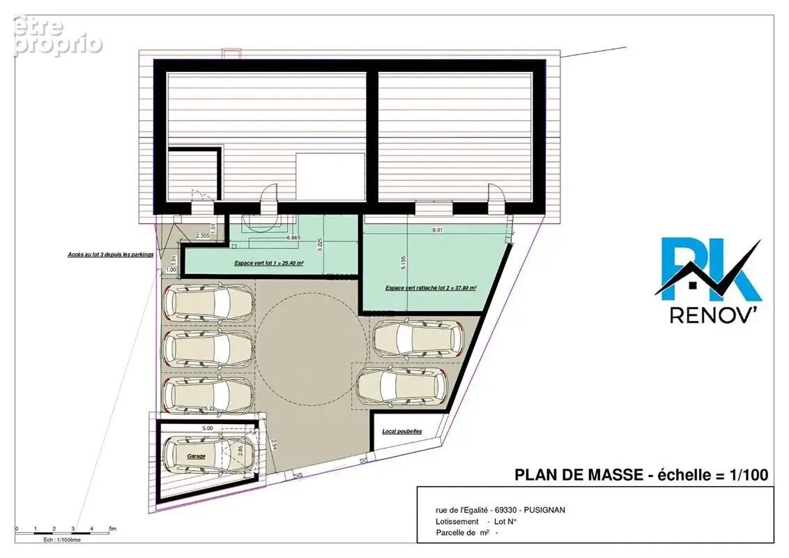 Appartement rooftop Pusignan 4 pièce(s) 98.41 m2 - photo 3