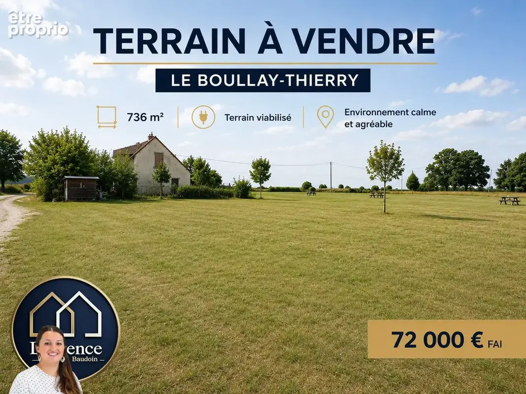 Terrain à LE BOULLAY-THIERRY