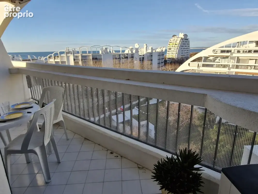 Studio cabine avec parking dernier etage vue sur mer - photo 10