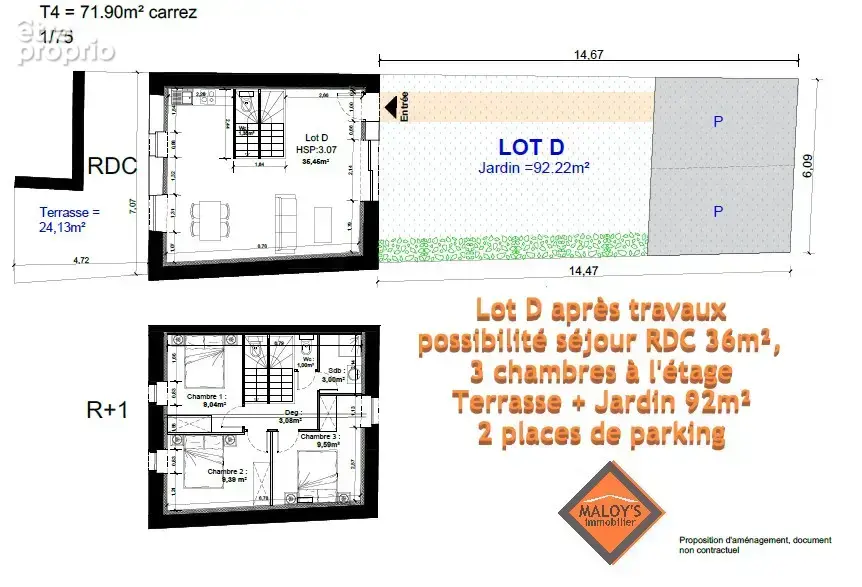 A SAISIR! 2 plateaux de 80 à 85 m2 au cœur d'une belle demeure à Châtillon d'Azergues - photo 6