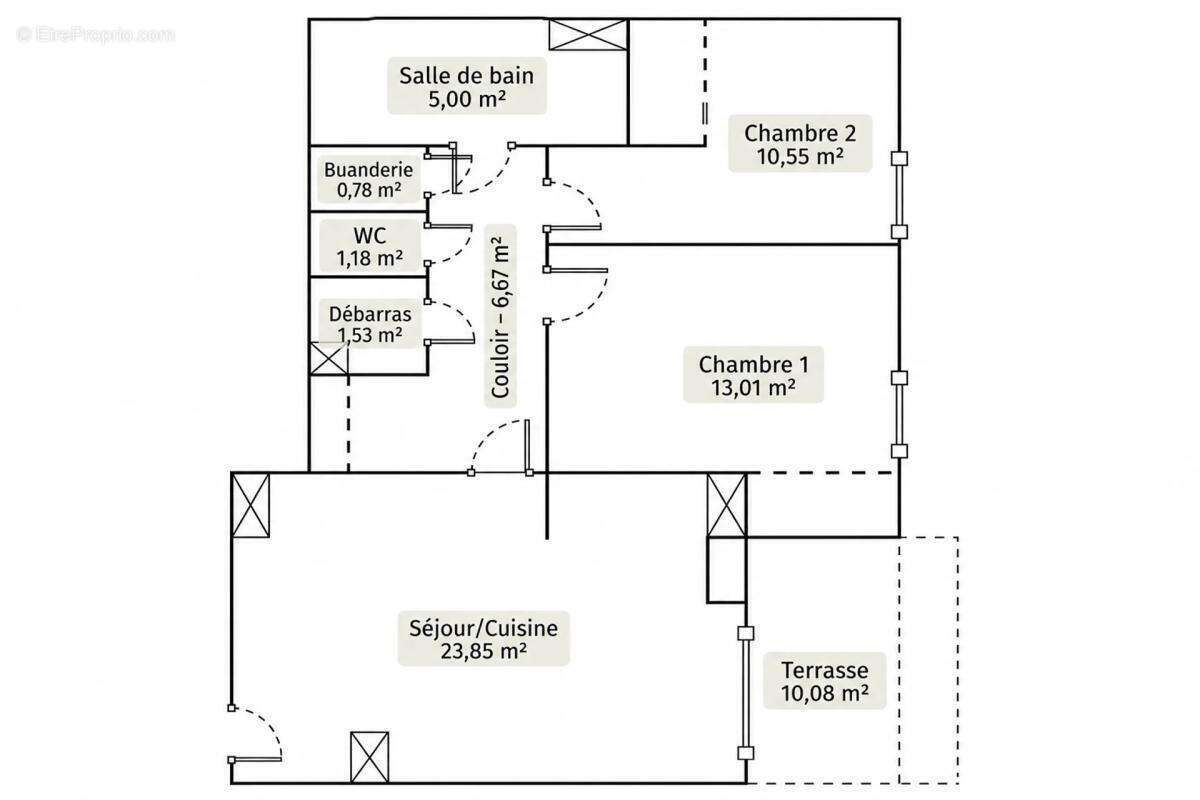 Appartement à PAREMPUYRE
