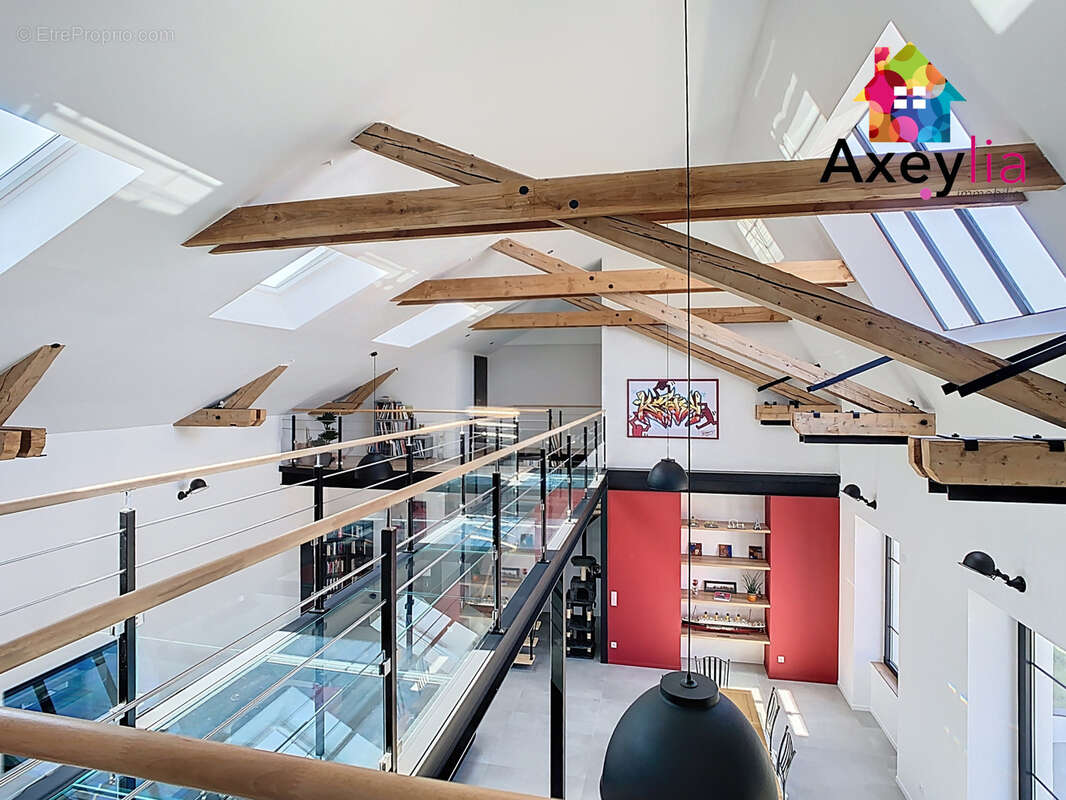 A vendre- roanne bord de loire - maison de ville type loft avec terrain et piscine - photo 18