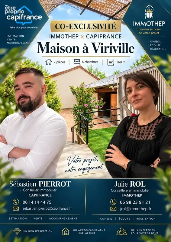 Maison 160 m² – 6 chambres – cœur de Viriville – fort potentiel - photo 34
