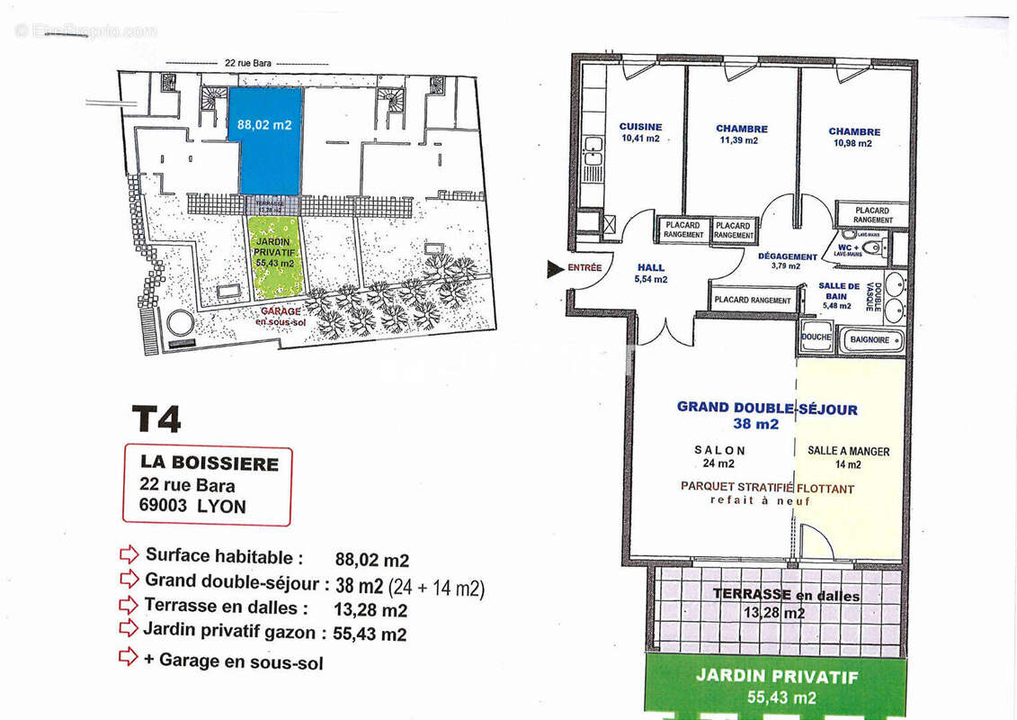 Appartement à LYON-3E