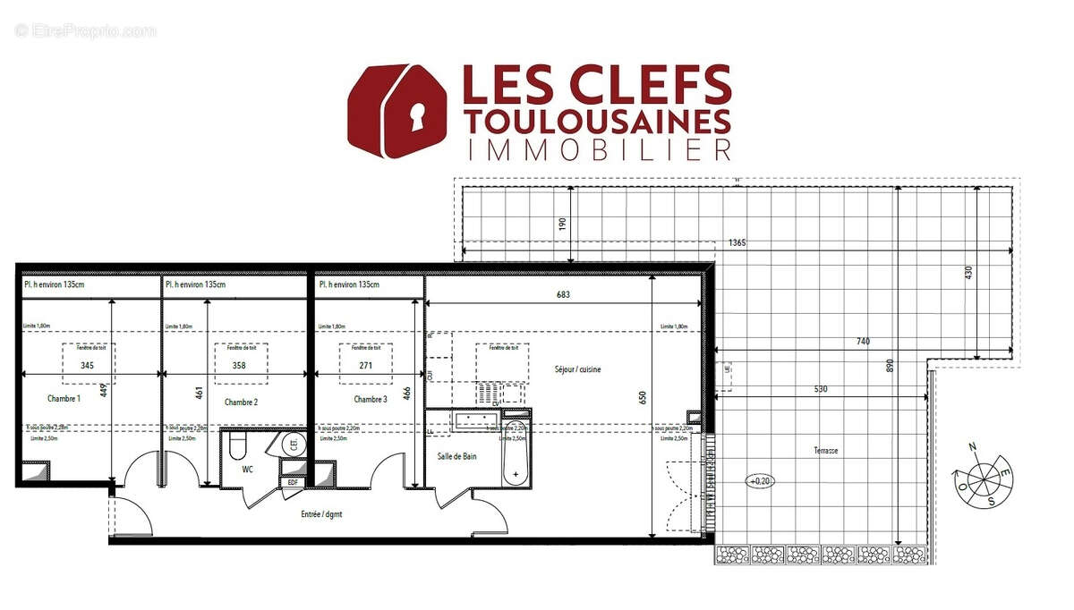 Appartement Pins Justaret 4 pièces 93m² + Terrasse de 67m² - photo 12